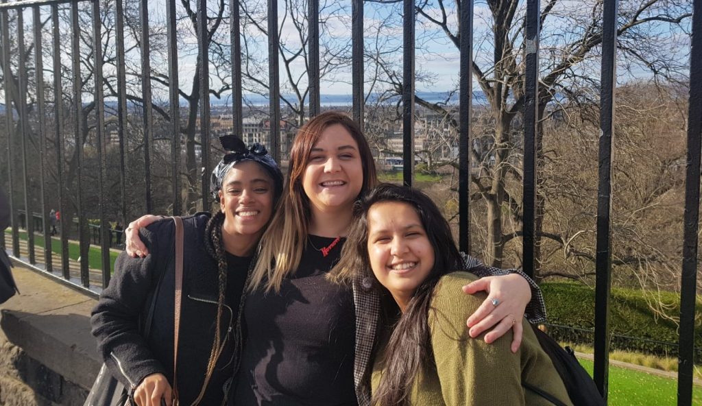 (From left to right) Membership Administrator Cara Prince, Policy & Youth Engagement Manager Hannah Graham and Dhristi Shah