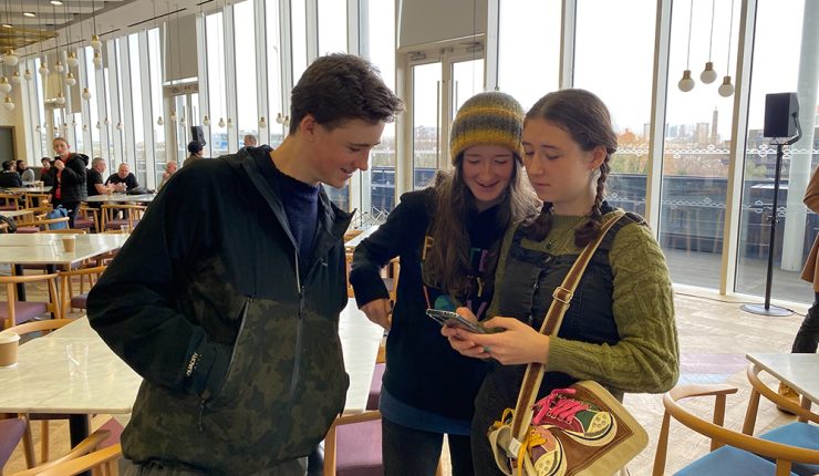 Young people at a Hope Hack in London.